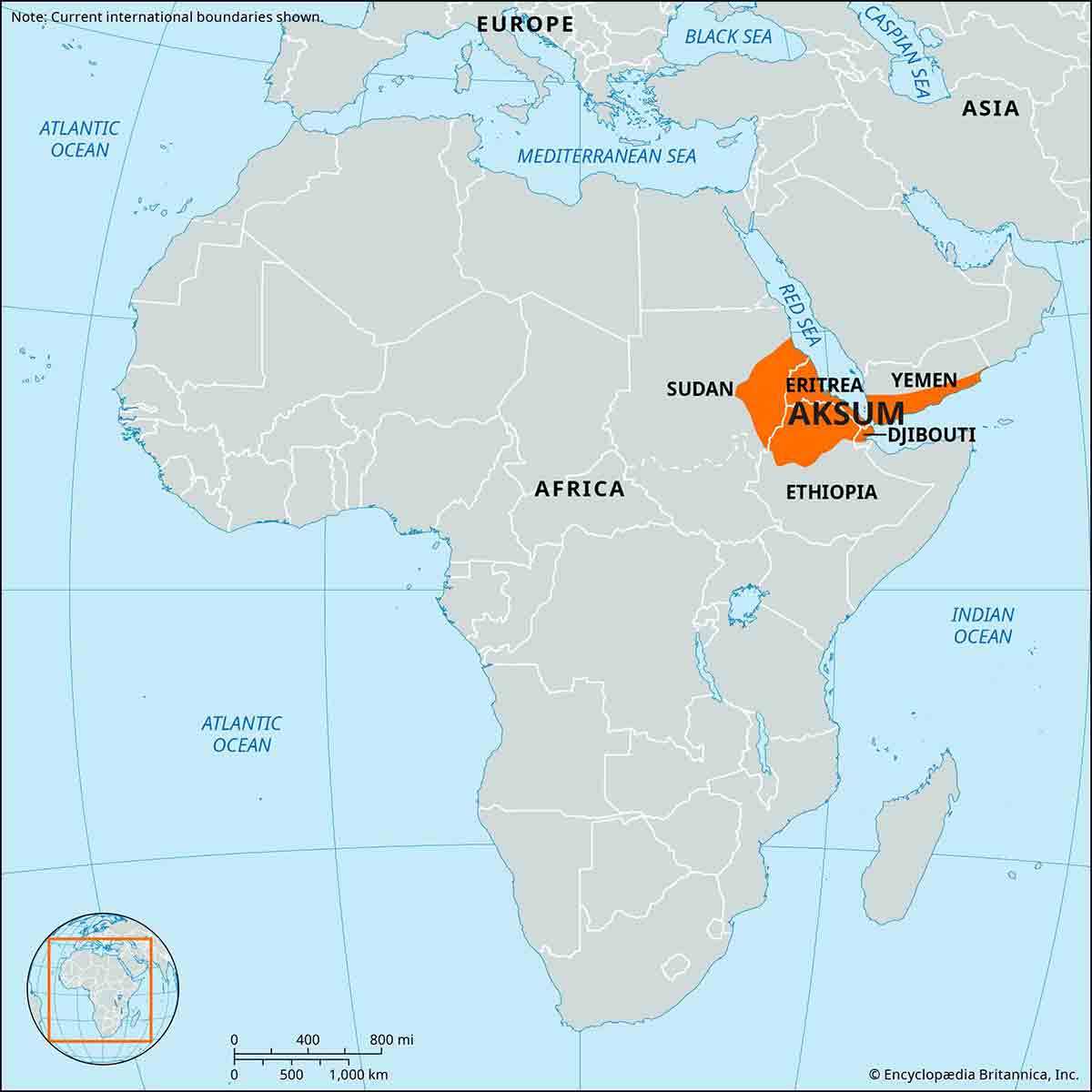 aksum map ethiopian christianity