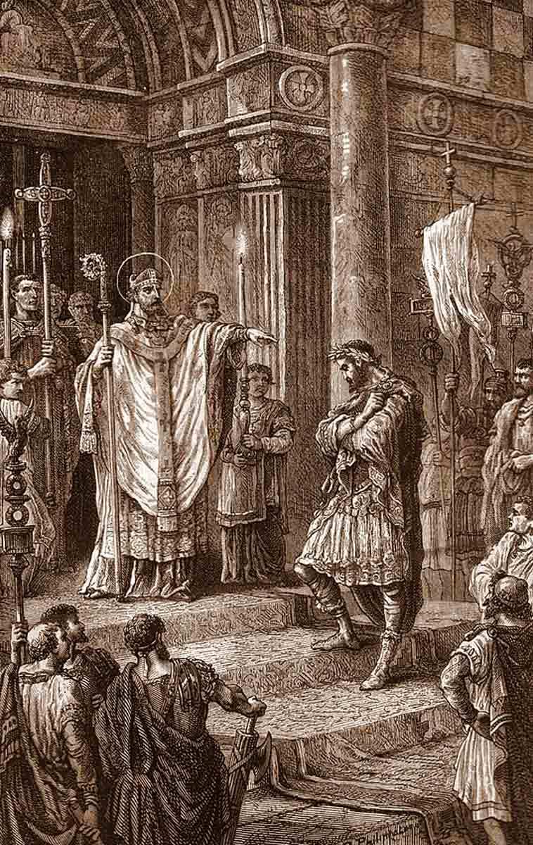 ambrose chides theodosius