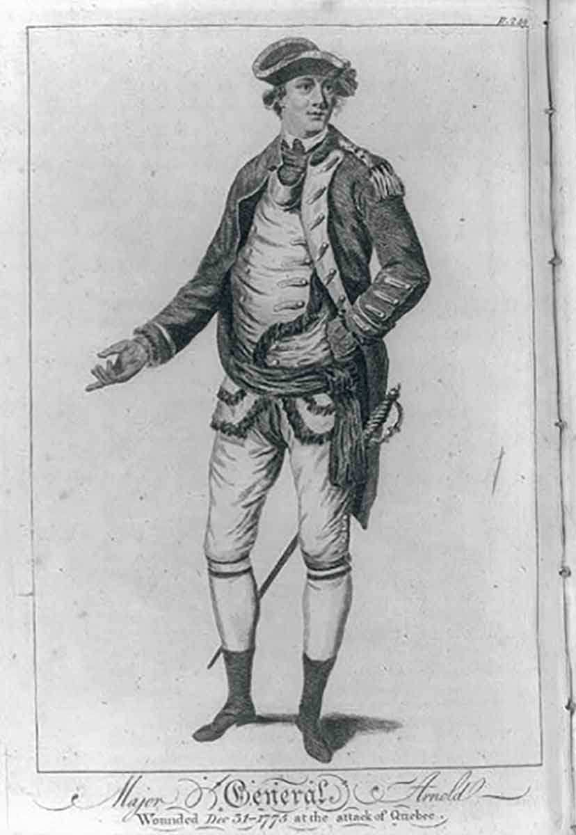 benedict arnold quebec wound full body uniform portrait