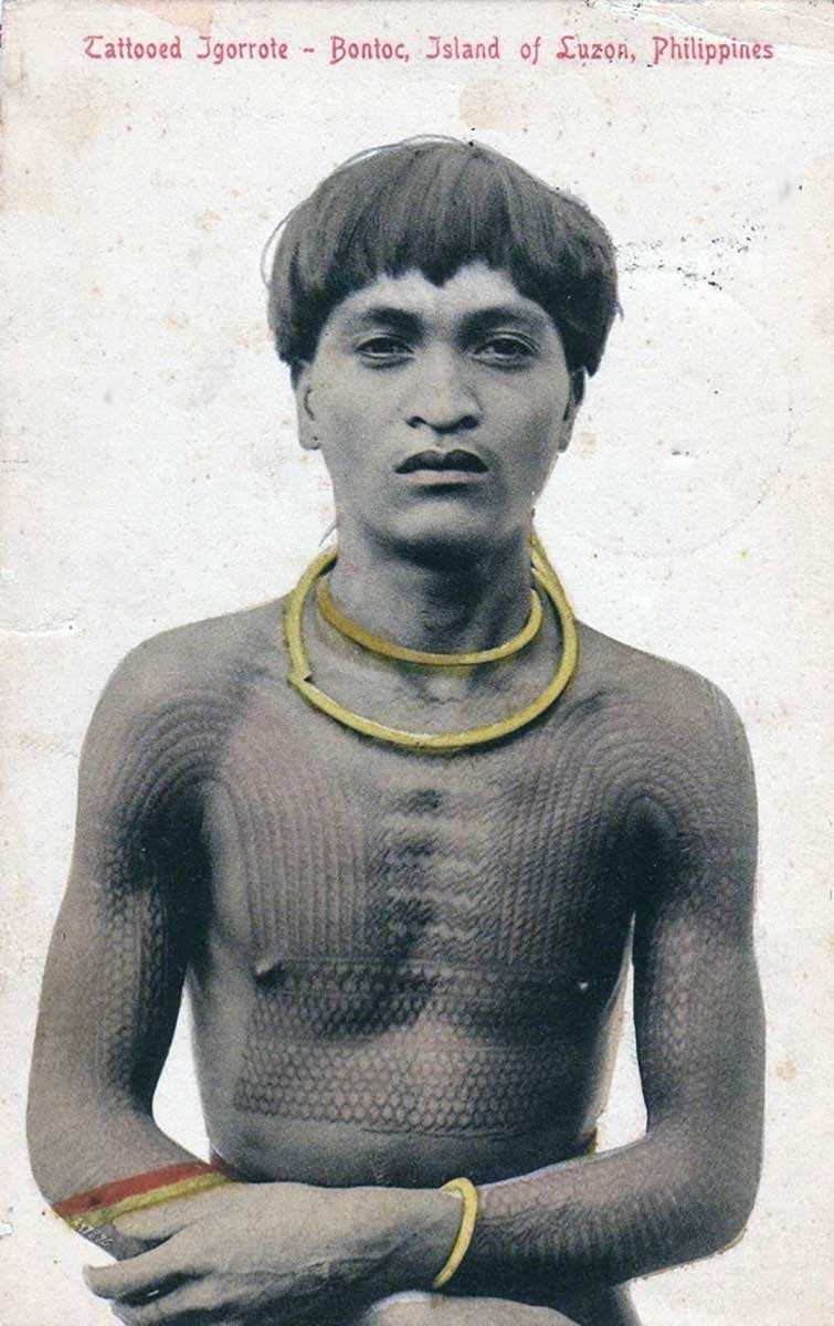 bontoc warrior with tattoos