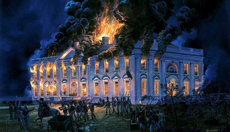 burning white house 1814