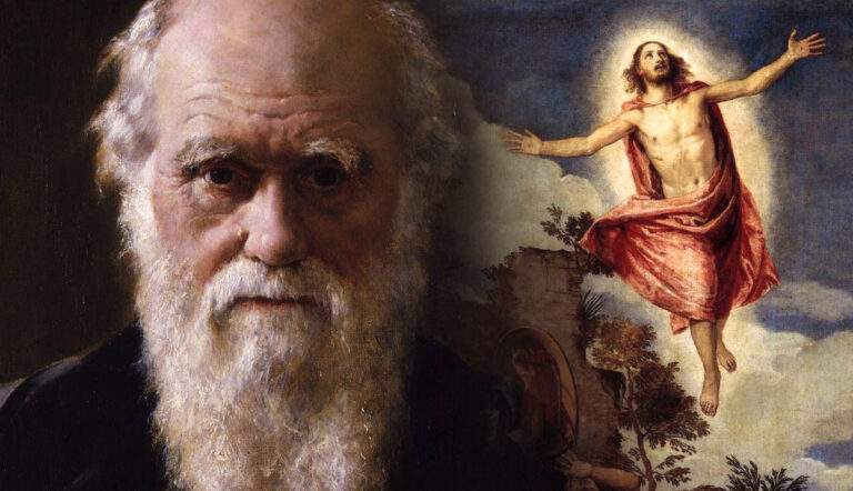 charles darwin portrait ideas of love resurrection christ