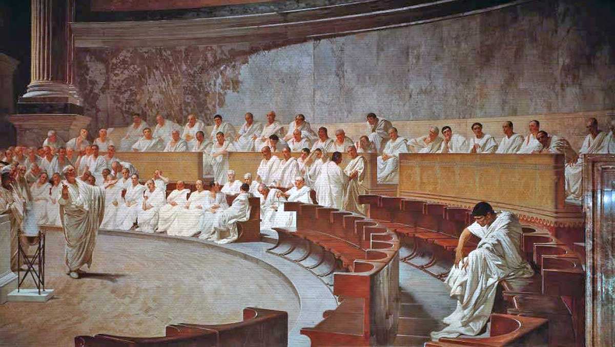 cicero denounces catiline late roman republic