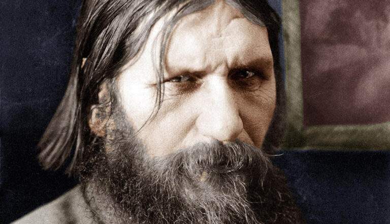 color photo of rasputin russian emipre elite