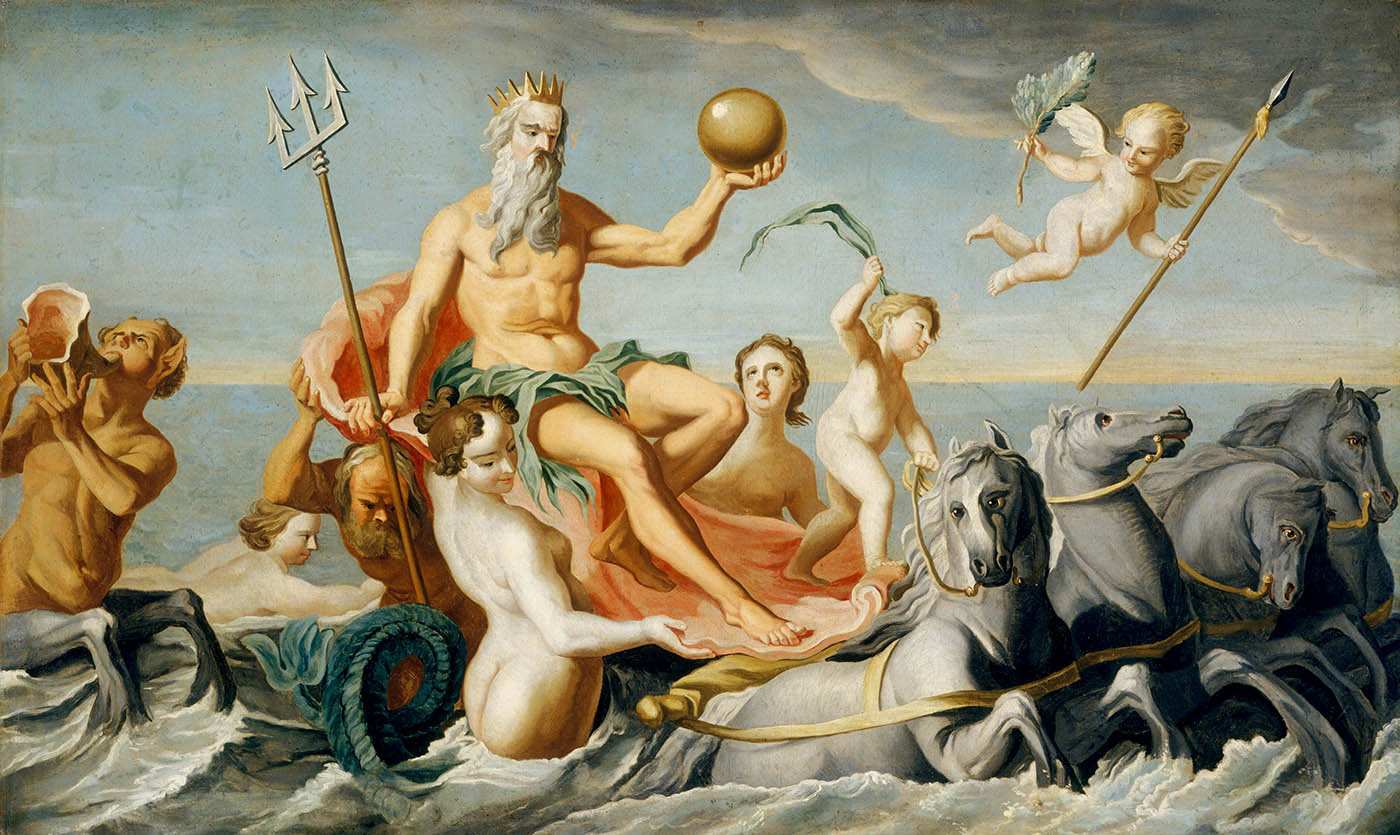 copley return neptune poseidon painting