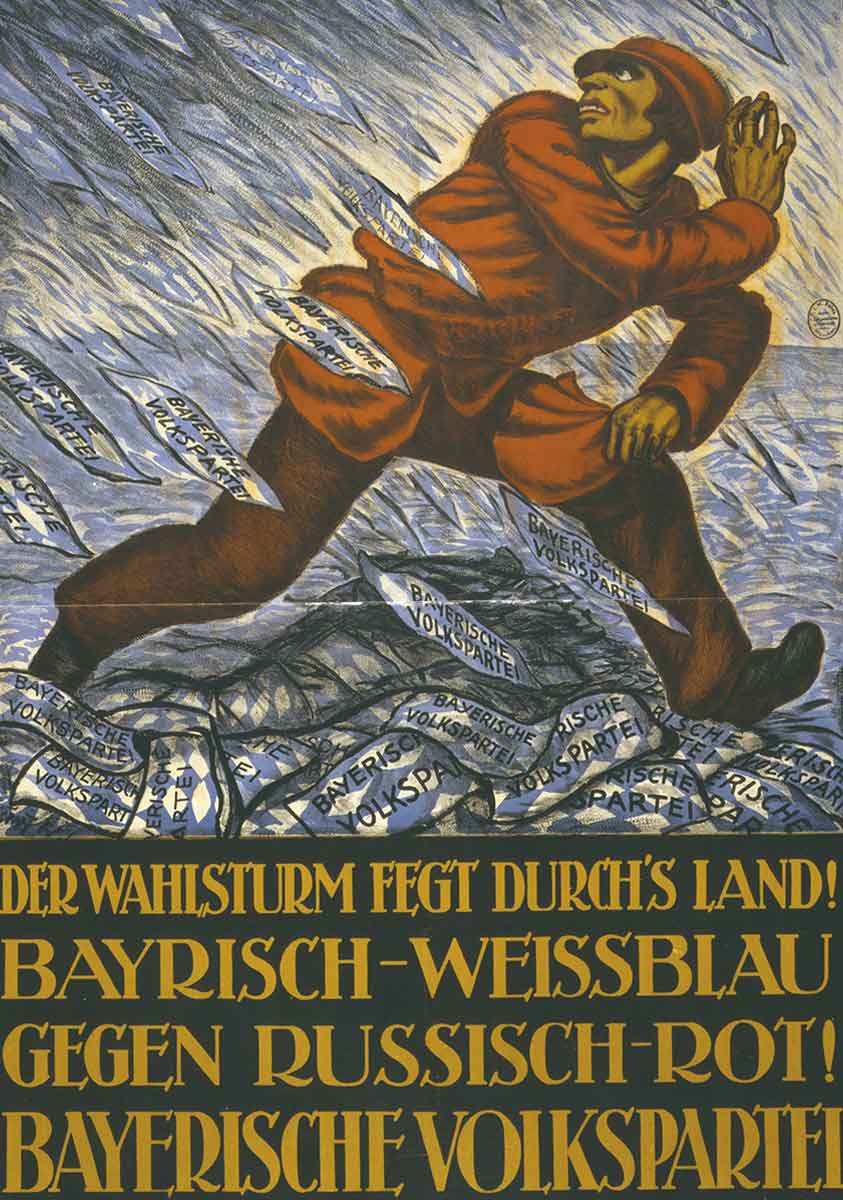 election campaign bavarian soviet republic poster