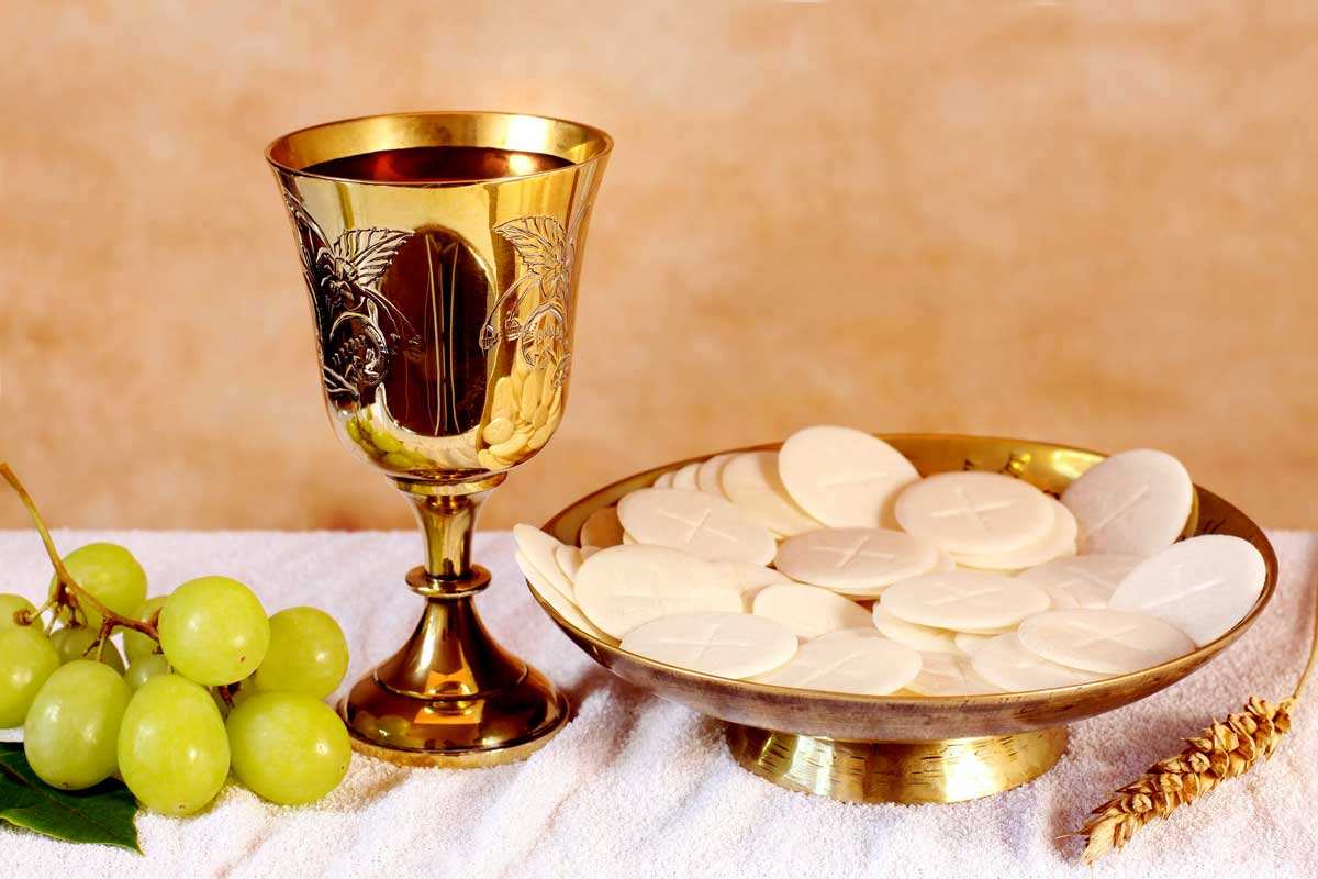 eucharist bread wine