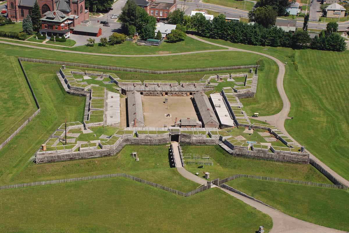 fort stanwix national monument aerial view