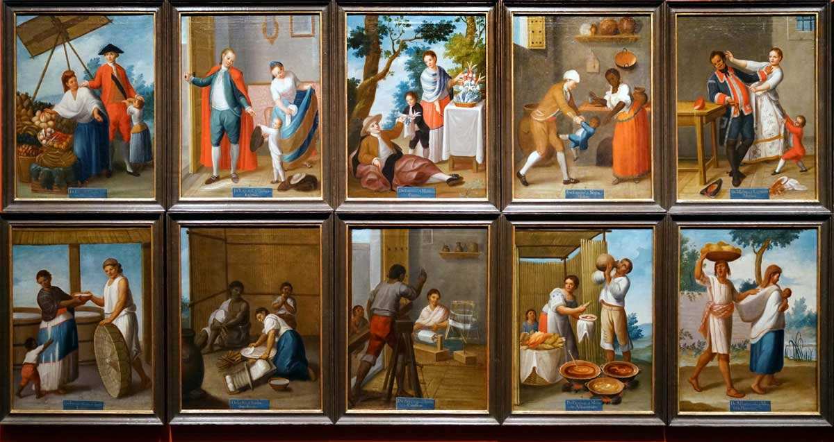 francisco clapera casta paintings