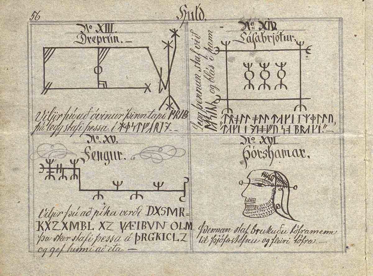 galdrastafir face huld manuscript 24v