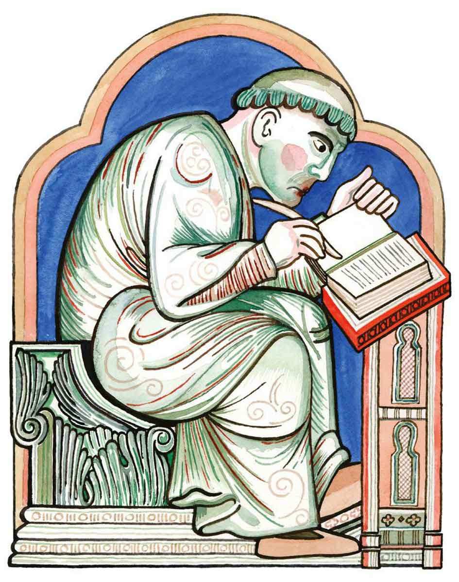 geoffrey of monmouth at desk