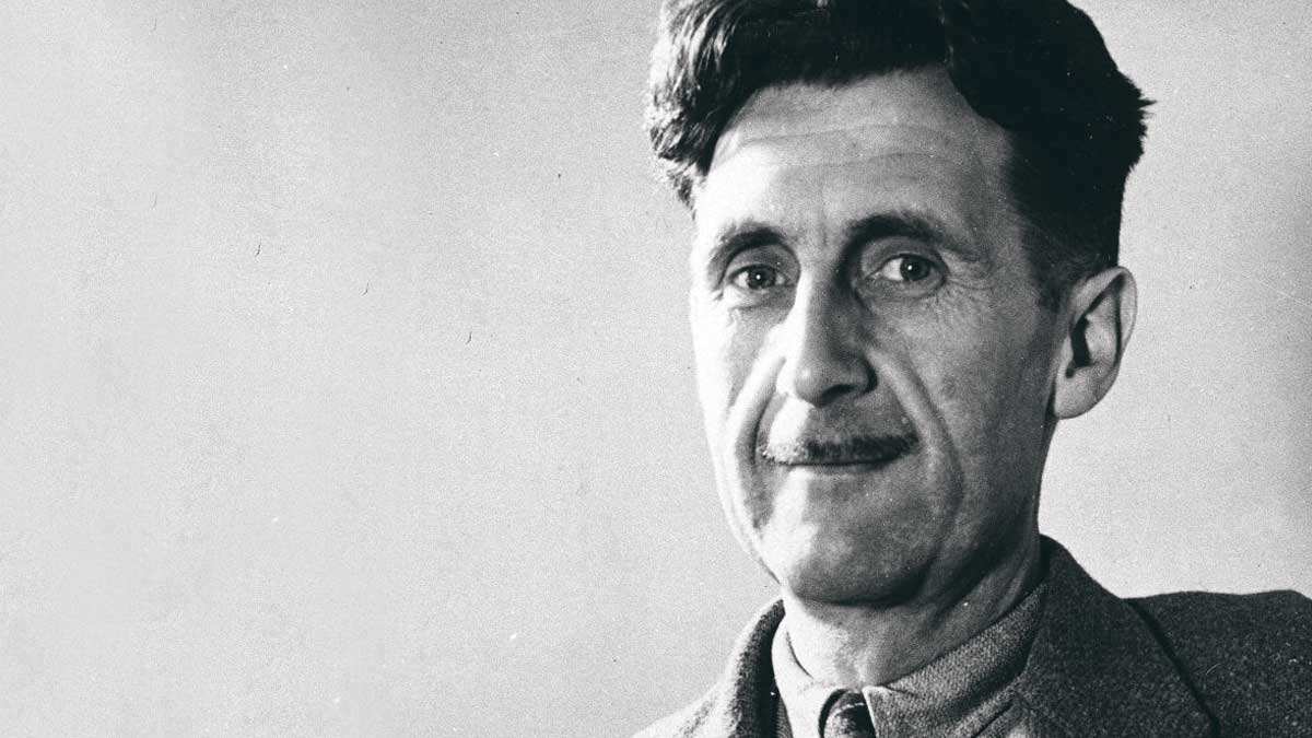 george orwell smiling