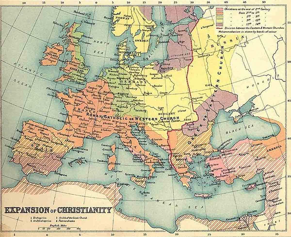 great schism map