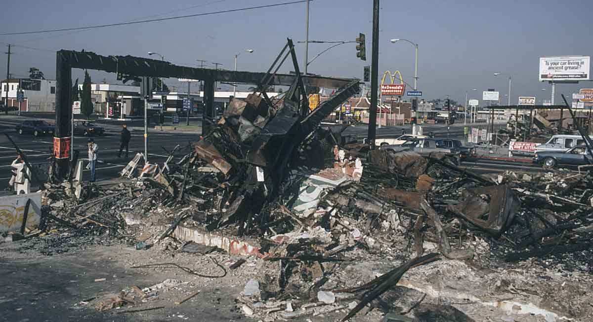 gutted building la