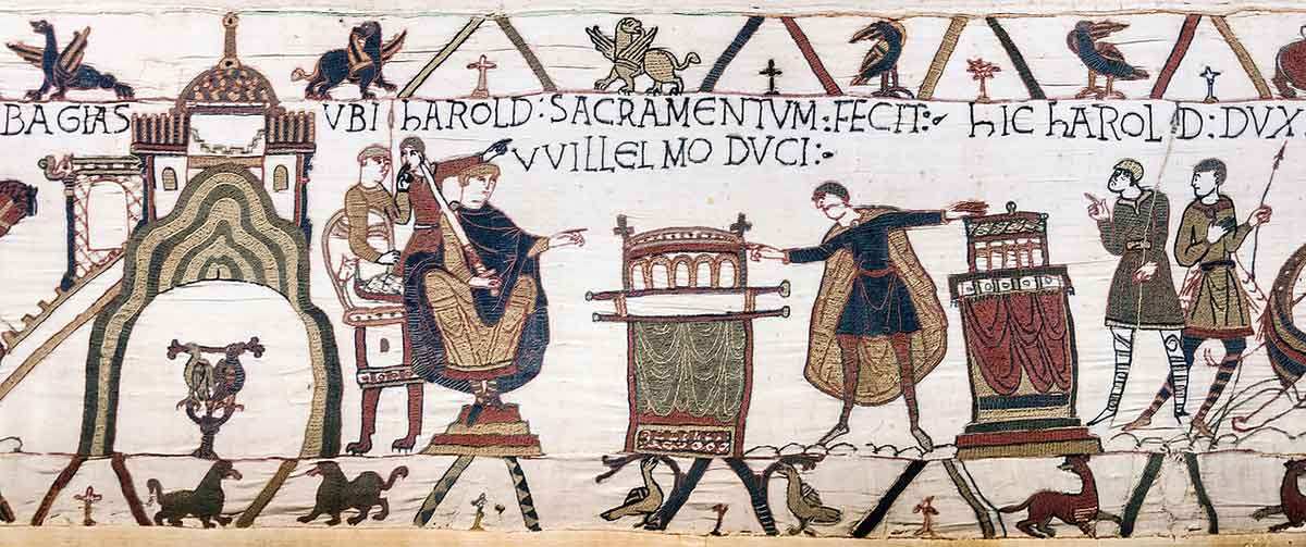 harold oath to william bayeux tapestry