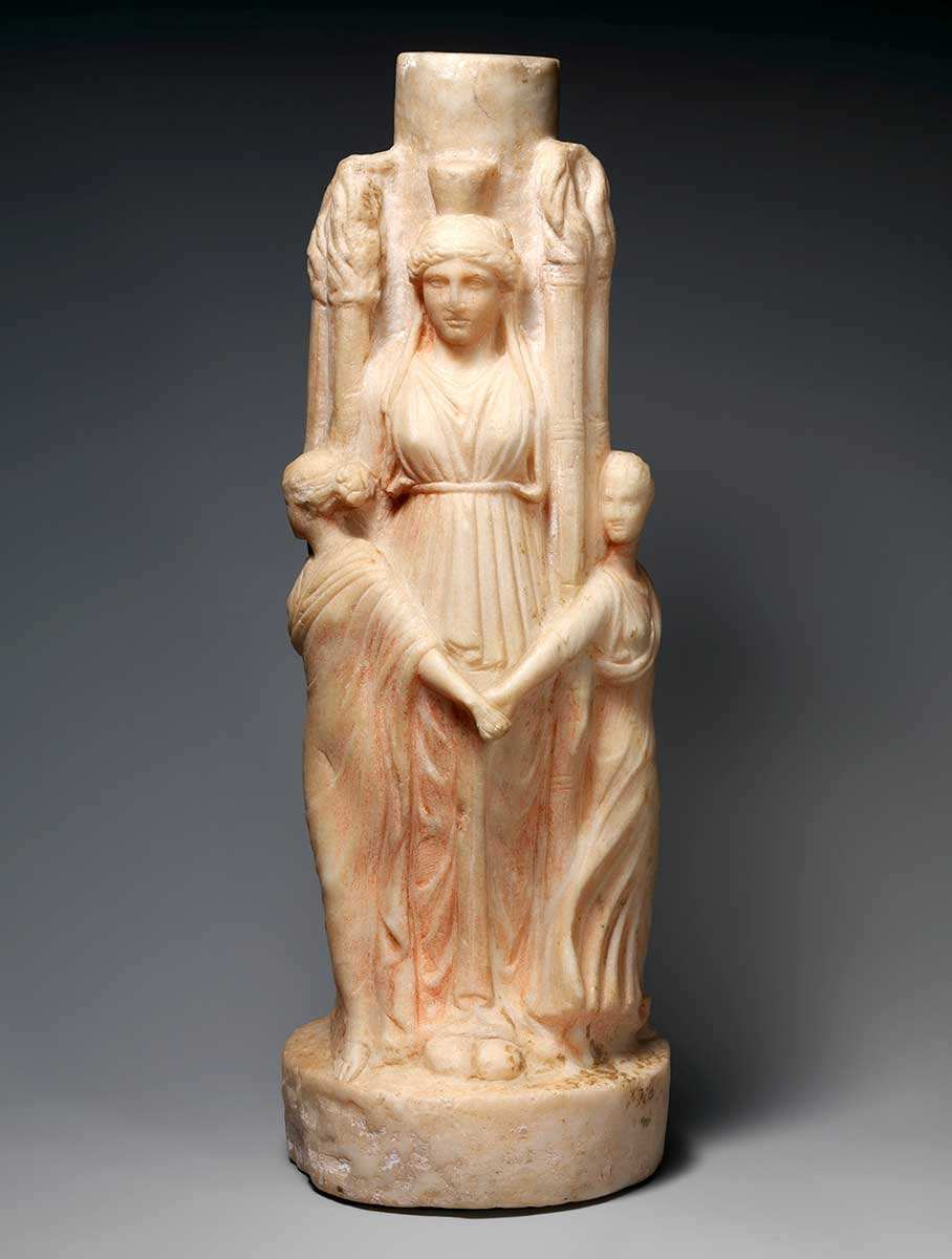 hecate triple body graces marble