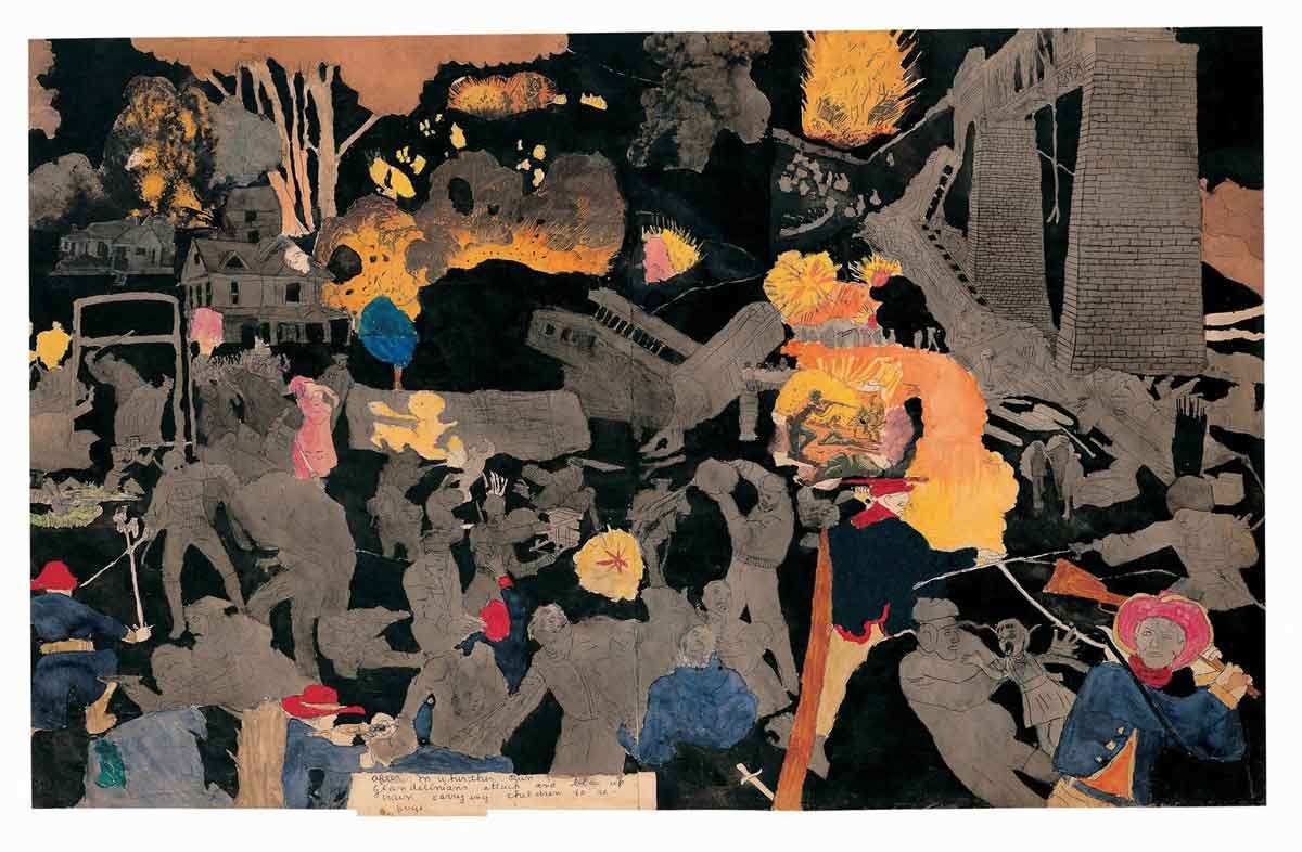 henry darger blow up train