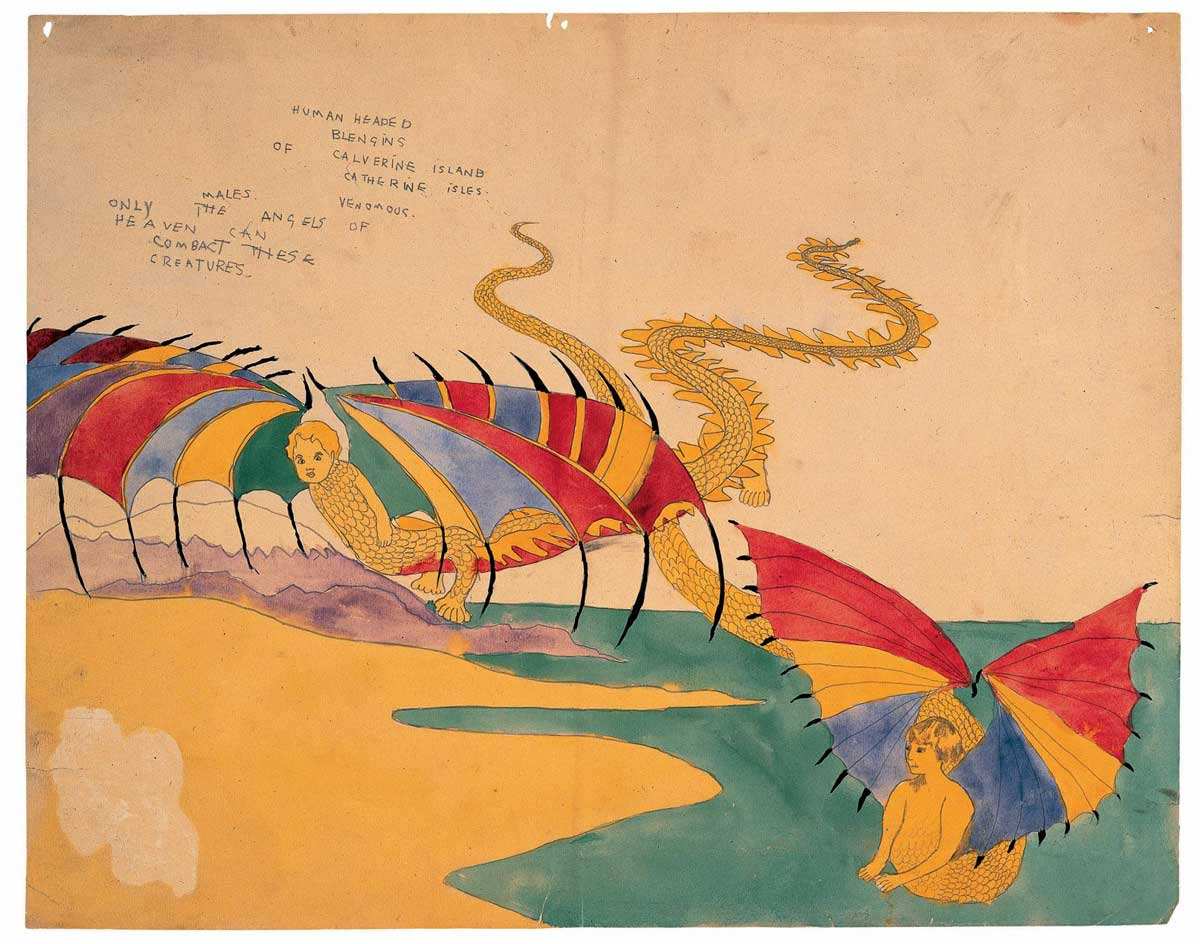 henry darger human head blengins