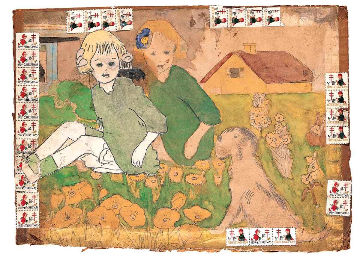 henry darger two girls dog