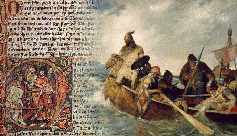 icelandic norse kings sagas wergeland iceland landing painting