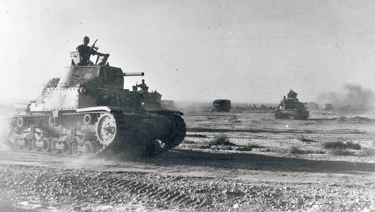 italian tanks battle gazala