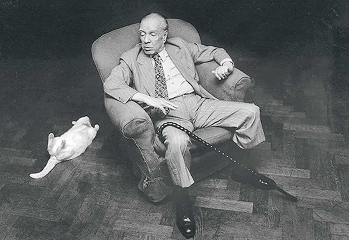 jorge luis borges cat photograph