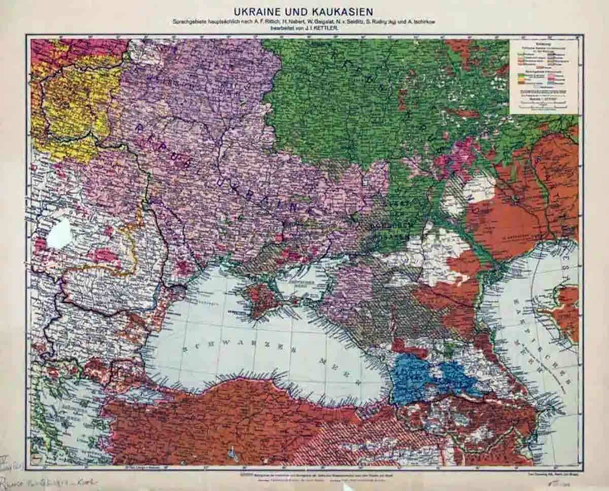 kettler julius ukraine und kaukasien map