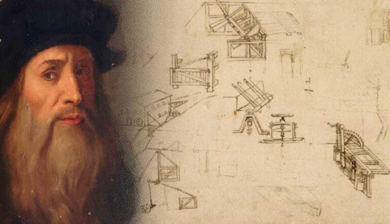 leonardo da vinci engineer architect canal sketch