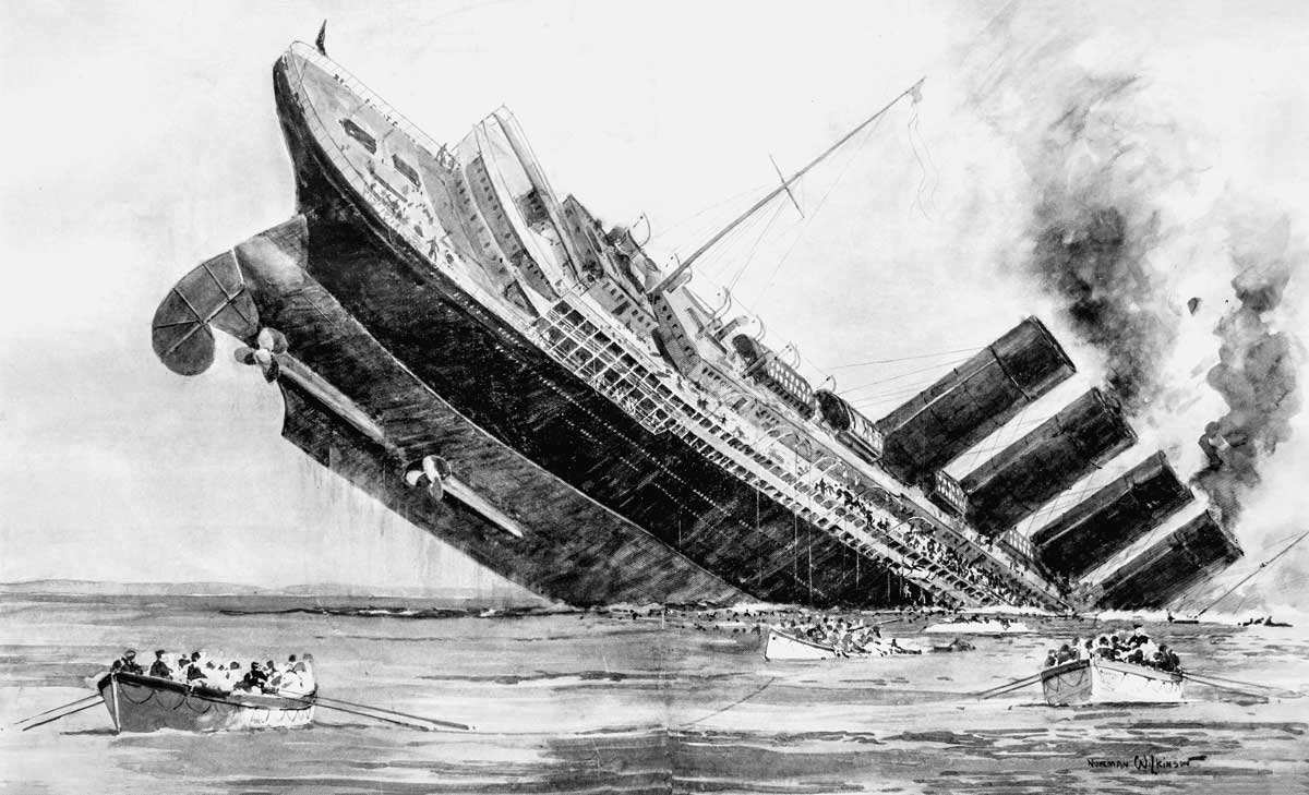 lusitania sinking 1915