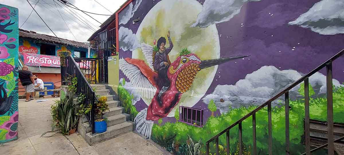 magical realism colombia graffiti comuna 13 medellin