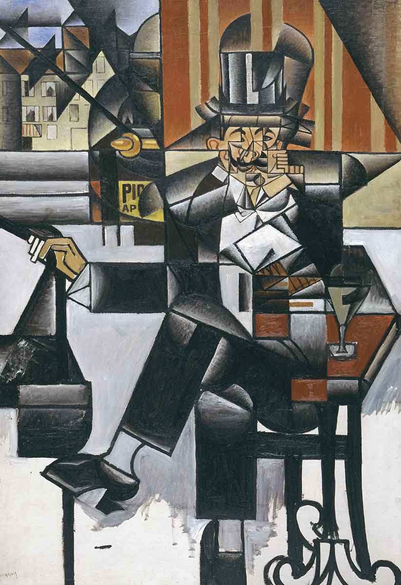 man in cafe juan gris