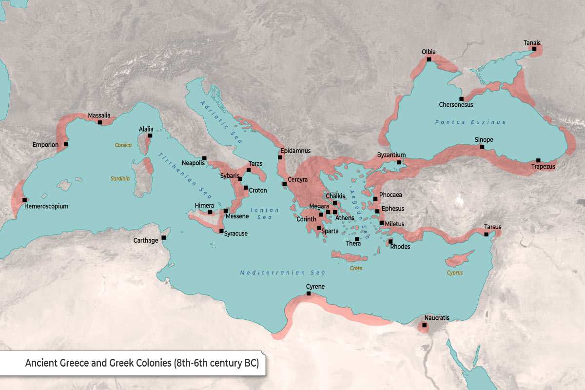 Map of Ancient Greek Colonies