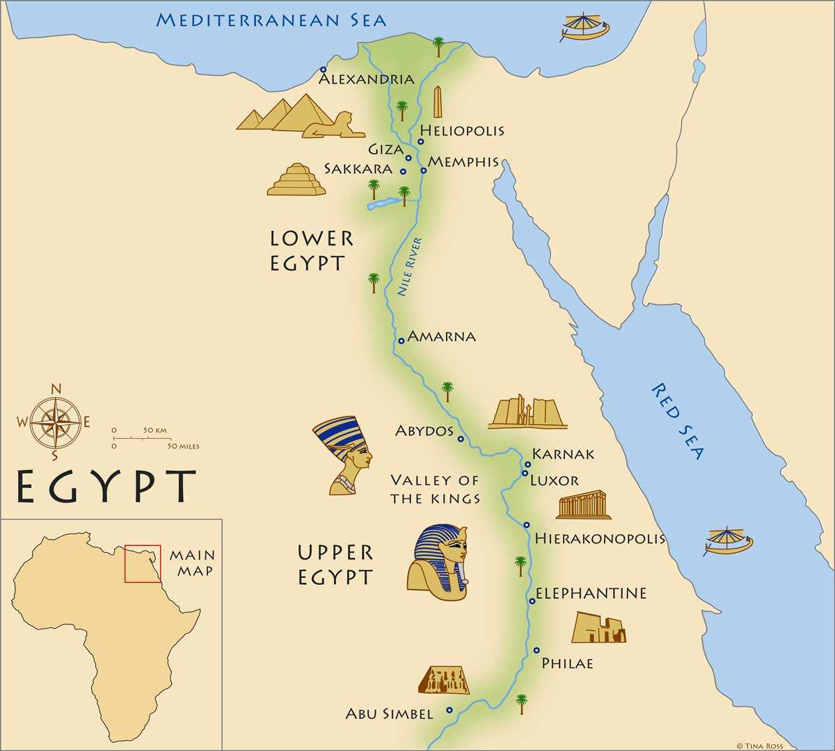 map of ancient egypt