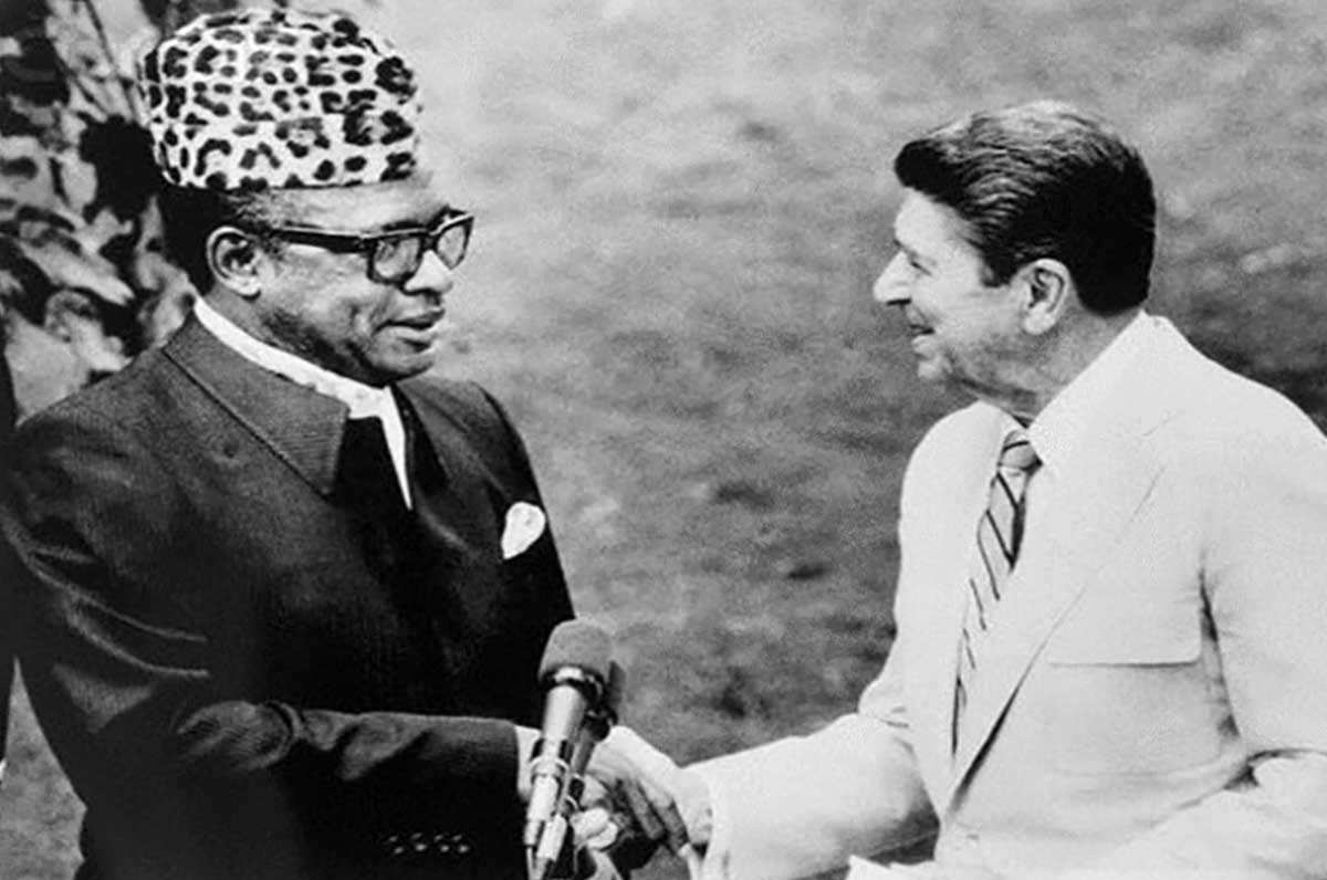 mobutu meeting ronald reagan 1984