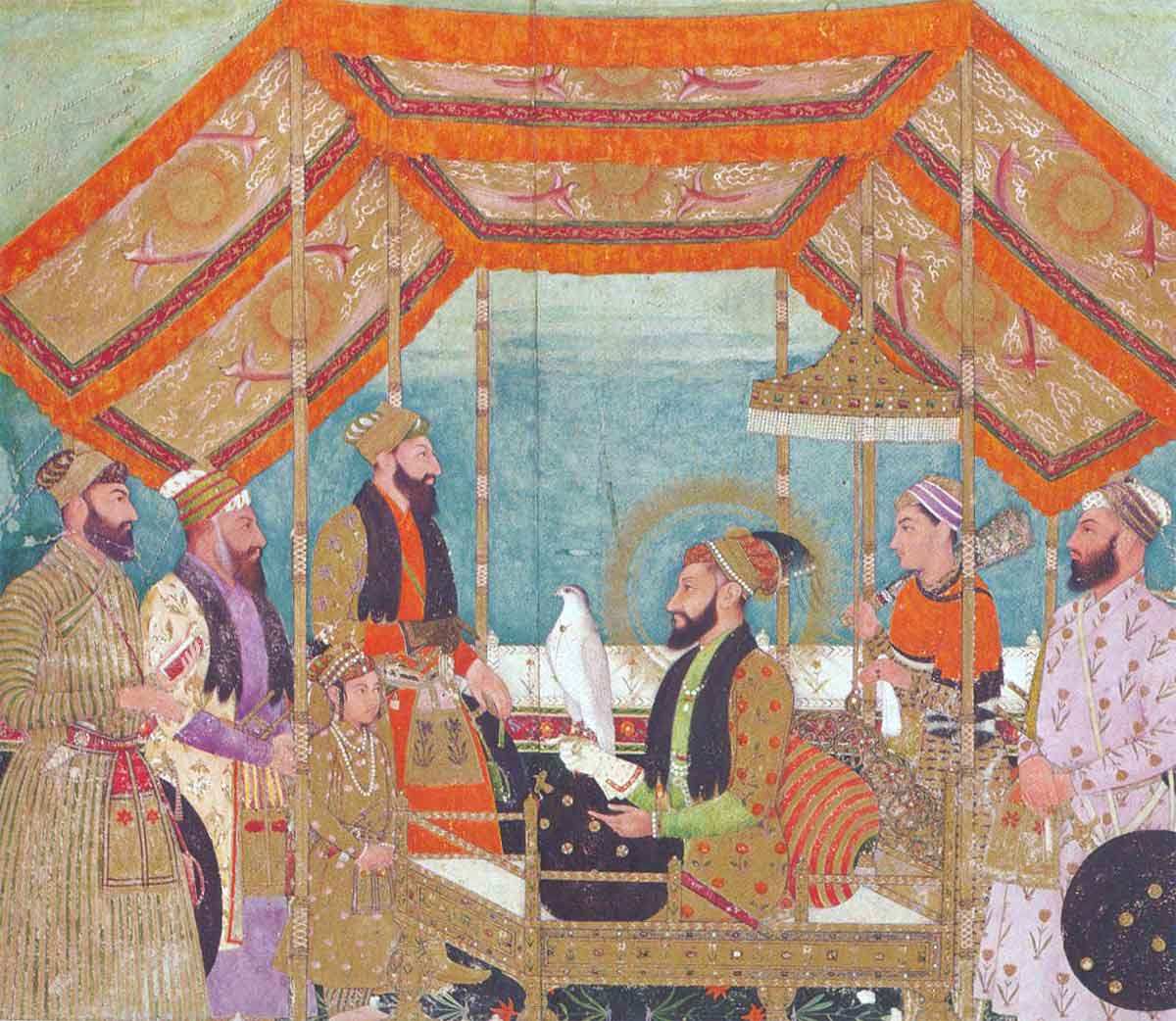 mughal-ruler-aurangzeb-white-hawk-sufism