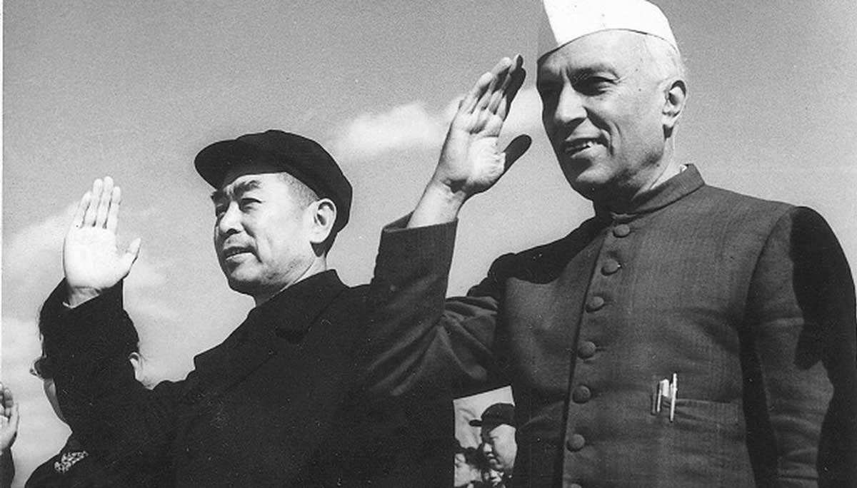 nehru zhou enlai beijing photo