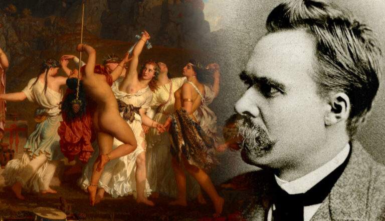 nietzsche photo maenads painting