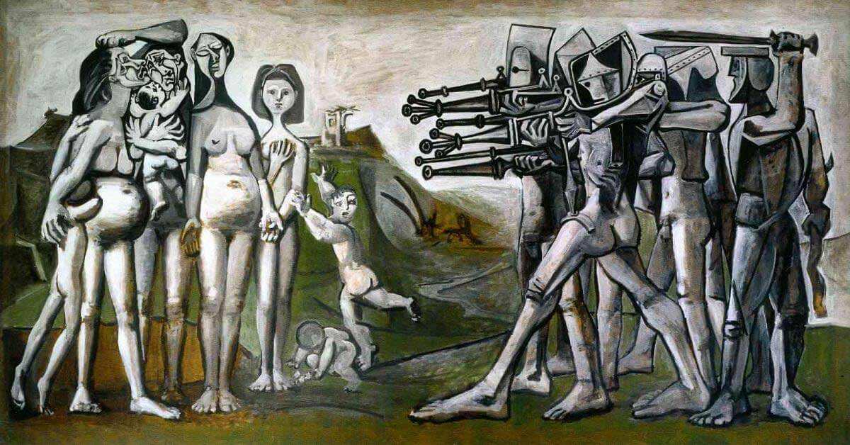 picasso pablo massacre in korea painting