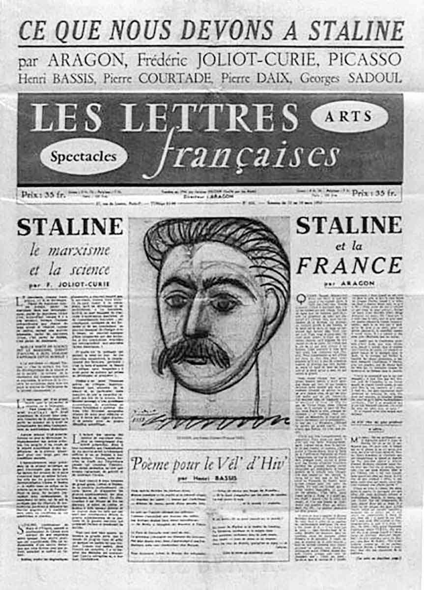 picasso pablo stalin portrait