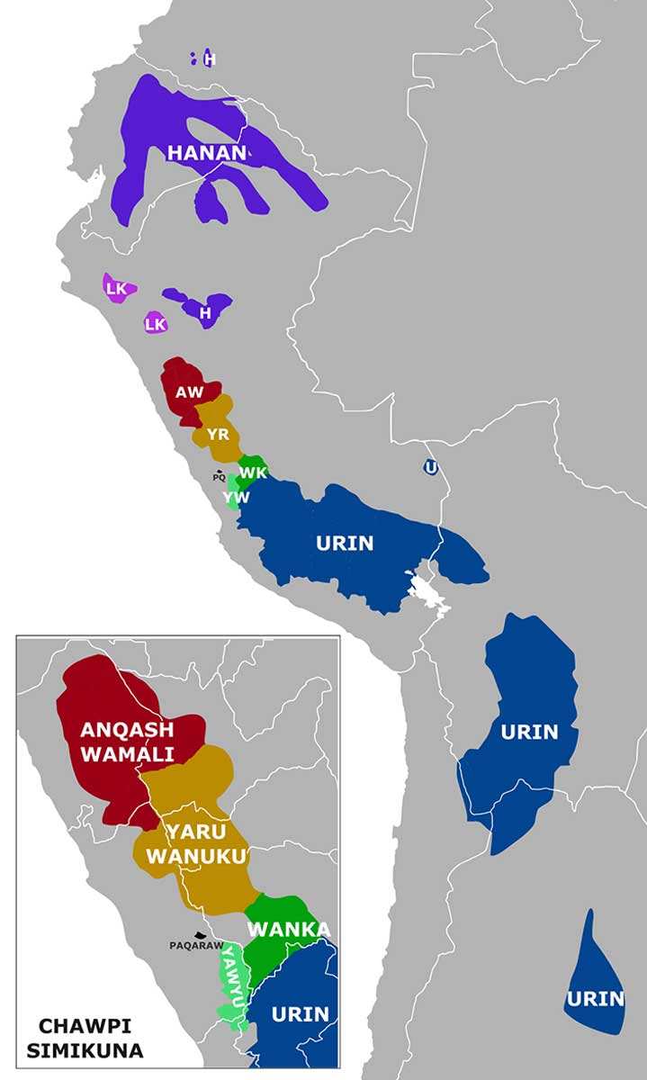 quechua languages distribution