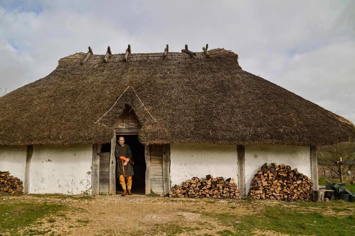 reconstructed anglo saxon farmhouse