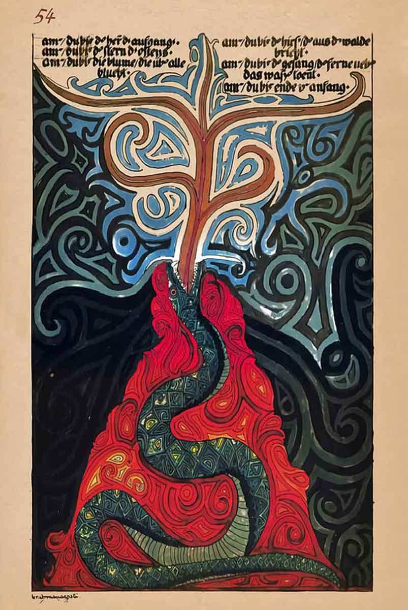 An illustration in Carl Jung’s The Red Book. Source: Fine Art America