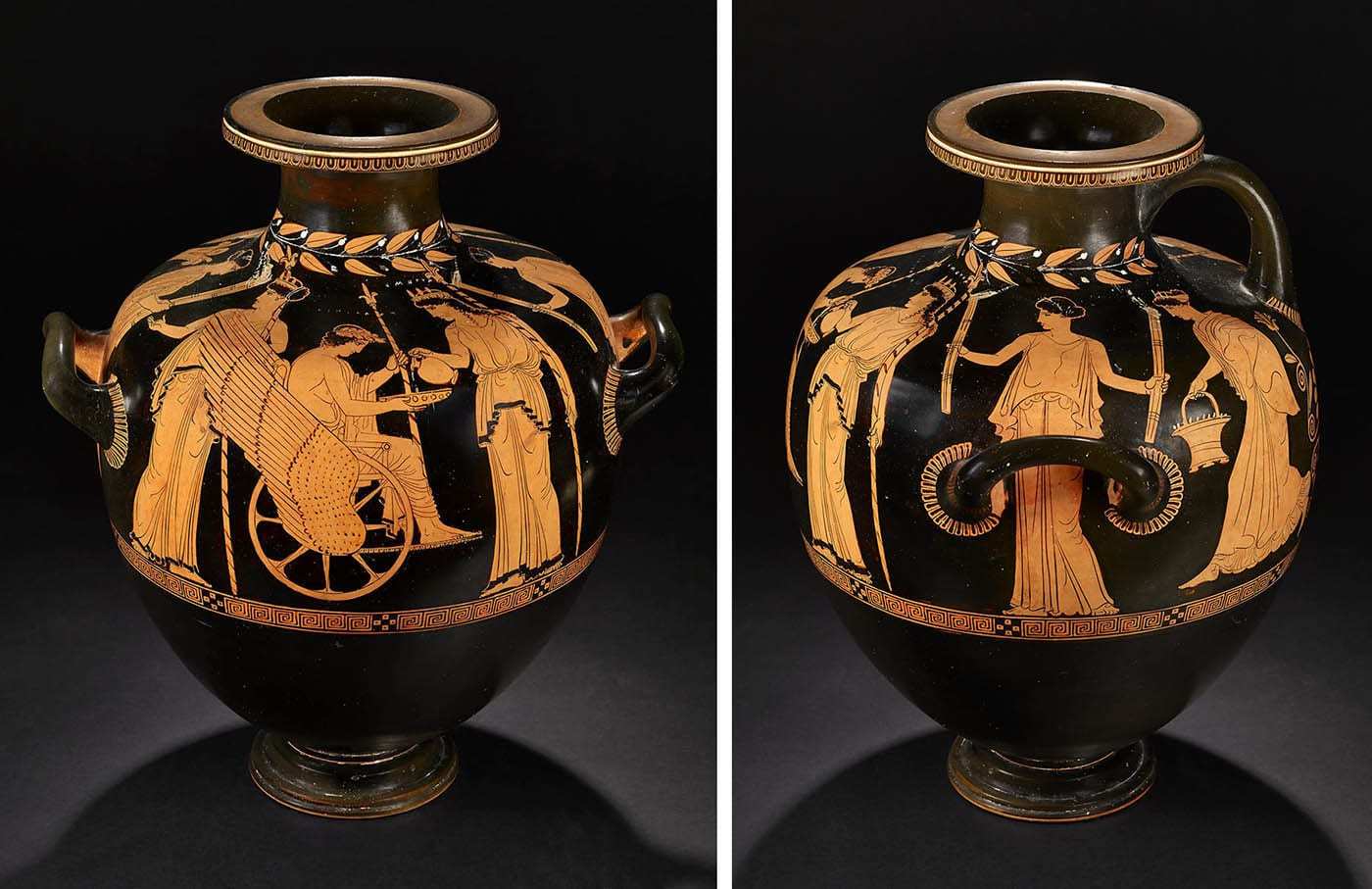 red figure hydria triptolemos