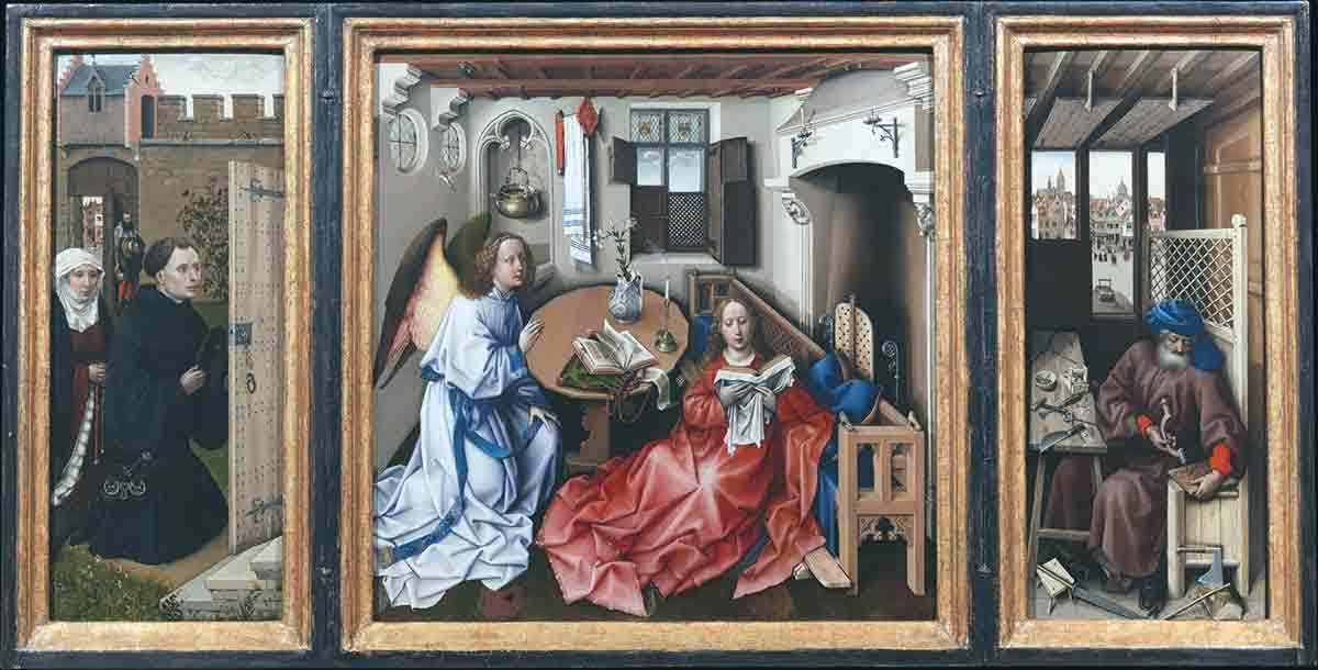 robert campin annunciation triptych 1427 1432