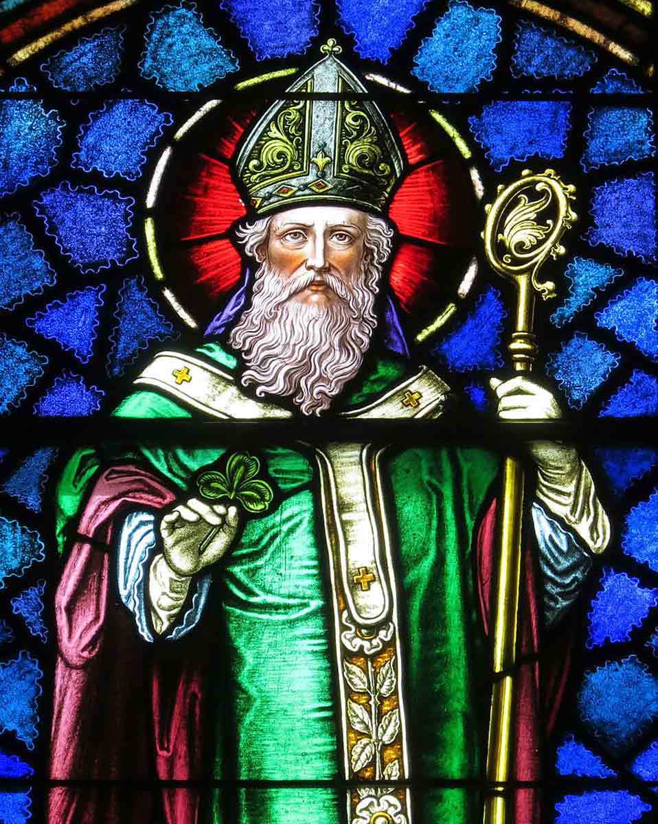 saint patrick church stained glass