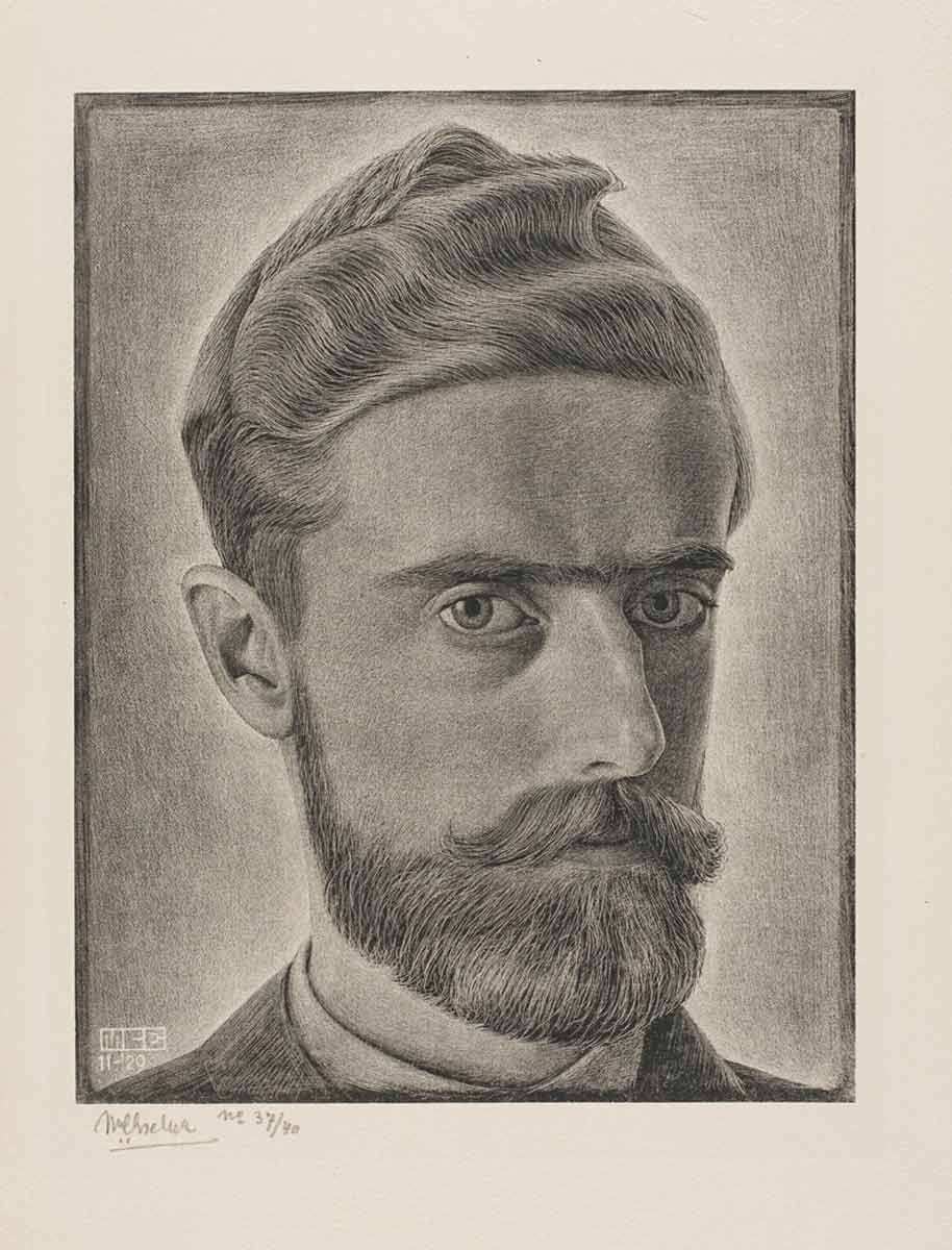 self portrait mc escher 1929