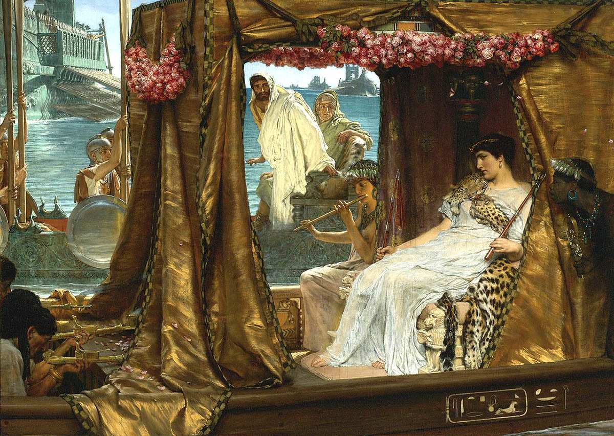 tadema meeting anthony cleopatra