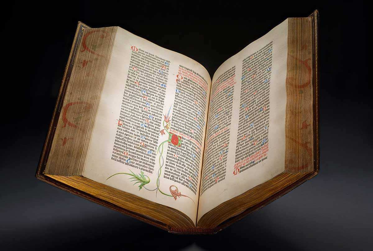 The Gutenberg Bible. Source: The Morgan Library