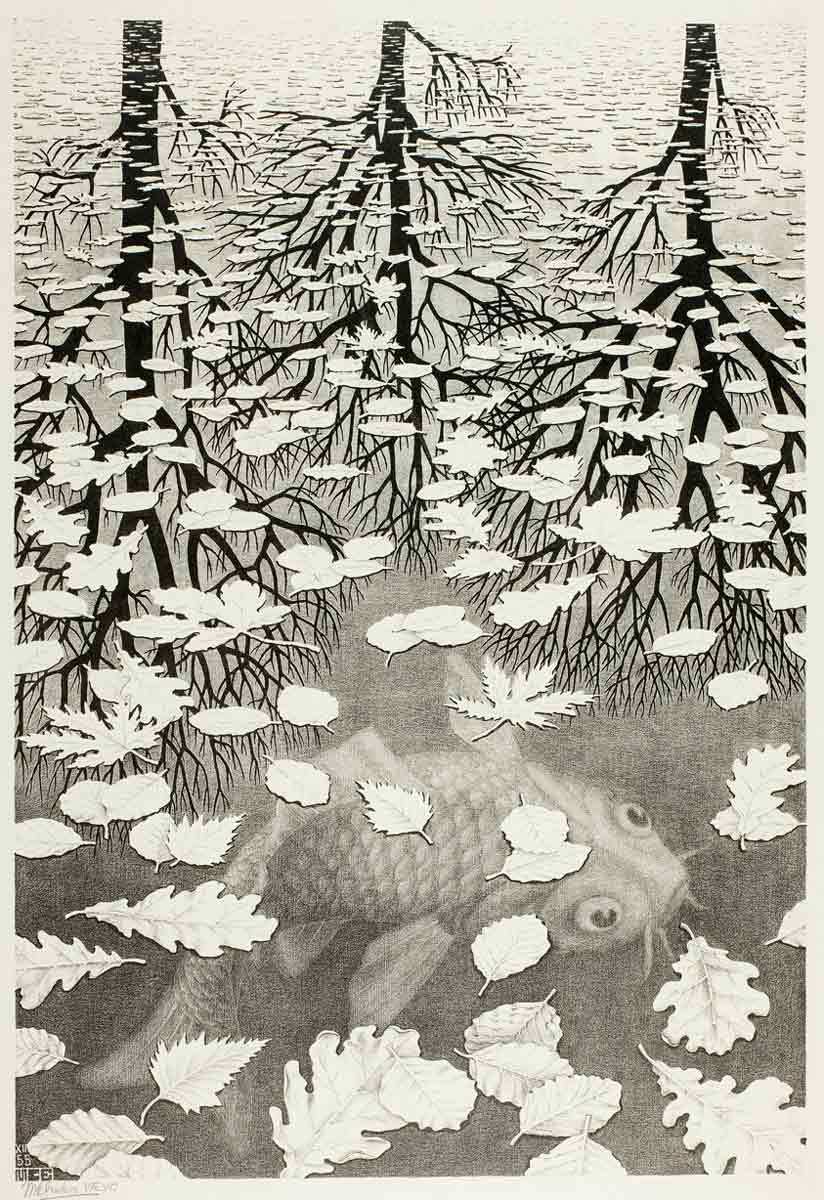 three worlds mc escher 1955