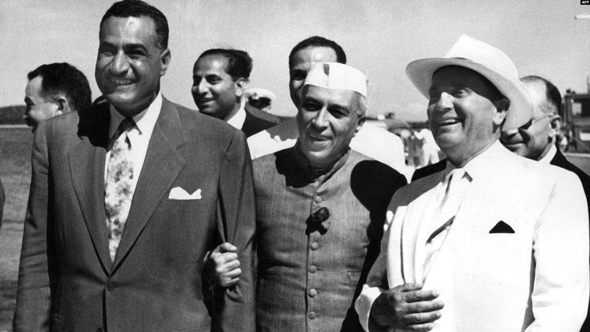 tito nehru nasser photograph